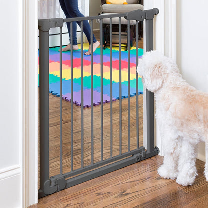 Qdos Auto-Close SafeGate with Extensions - Slate - 17-20010