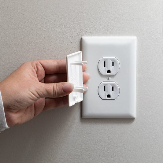 Qdos StayPut Double Outlet Plugs, 6 Pack - White - 17-11004
