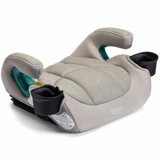 Britax UpNGo Click Backless Booster with Rigid LATCH - Parchment - E1D477G