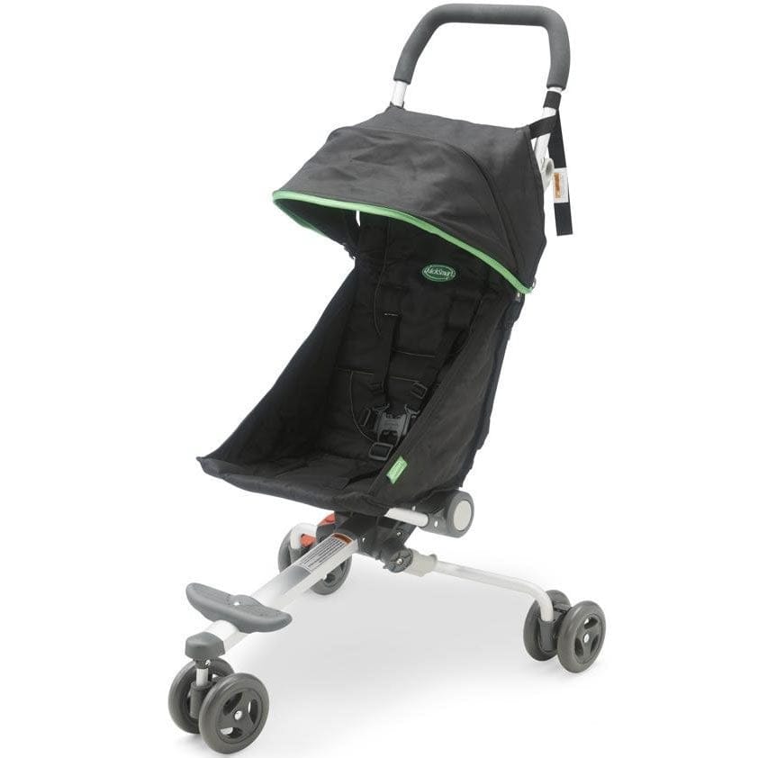QuickSmart Backpack Diaper Bag Compact Stroller - Black / Lime - B10200USA