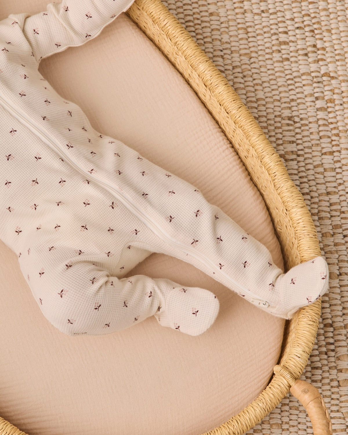 Quincy Mae Waffle Sleep Set - Fall Ditsy, 0-3M