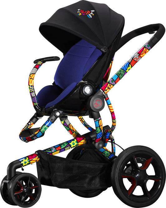 Quinny Britto Moodd Stroller - Blue - CV218BLK-BTI