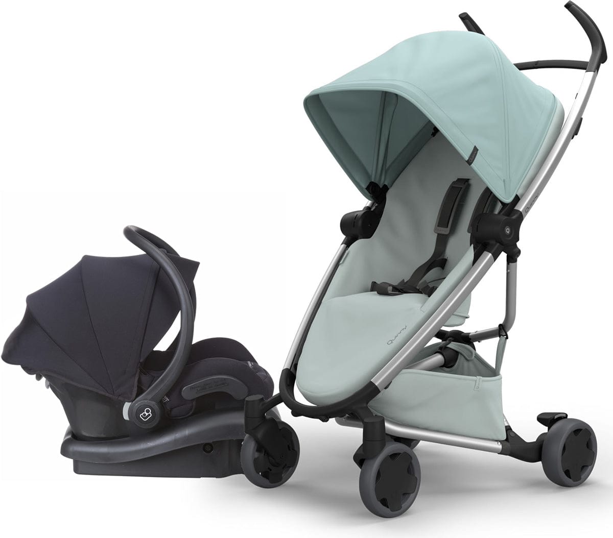 Quinny Zapp Flex + Maxi-Cosi Mico 30 Travel System - Frost/Grey - CV305ECE-IC301EMJA