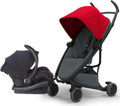 Quinny Zapp Flex + Maxi-Cosi Mico 30 Travel System - Red/Graphite - CV305ECD-IC301EMJA