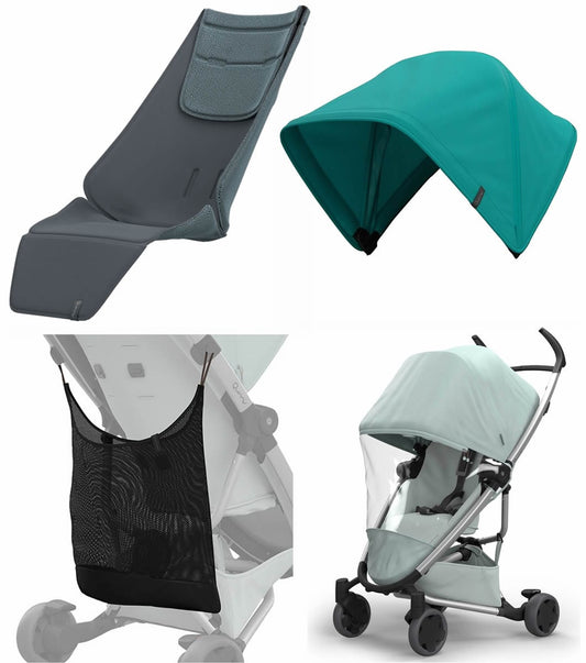 Quinny Zapp Flex Ultimate Accessories Bundle - Graphite/Green - QNYZAPPBNDL-GRAPH