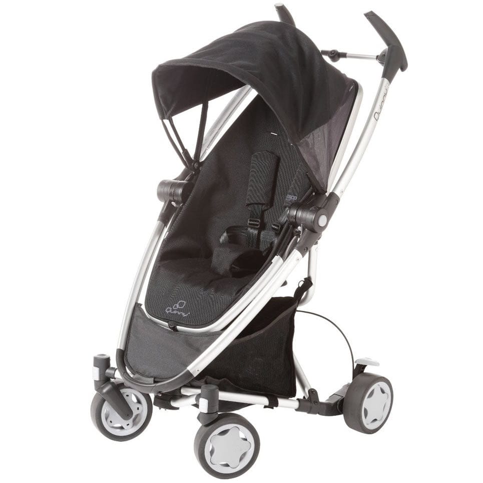 Quinny Zapp Xtra Folding Seat Compact Stroller - Rocking Black - CV262RKB