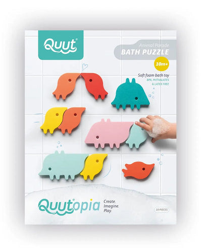 Quut Bath Puzzle - Animal Parade - QUUS-BPUZZLE-ANIMAL