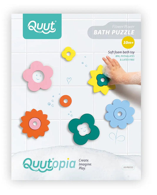 Quut Bath Puzzle - Flower Power - QUUS-BPUZZLE-FLOWER