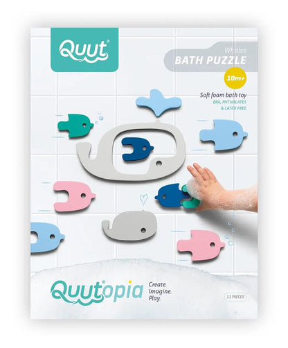 Quut Bath Puzzle - Whale - QUUS-BPUZZLE-WHALE