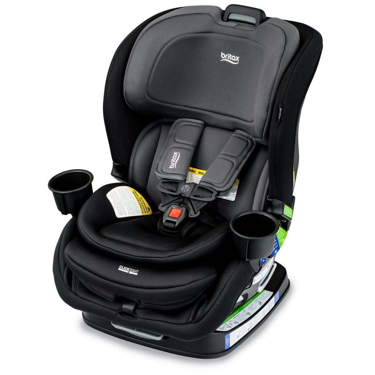 Britax OPEN BOX Poplar ClickTight Convertible Car Seat, Slim 17-Inch Design - Stone Onyx - E1D223M-fob