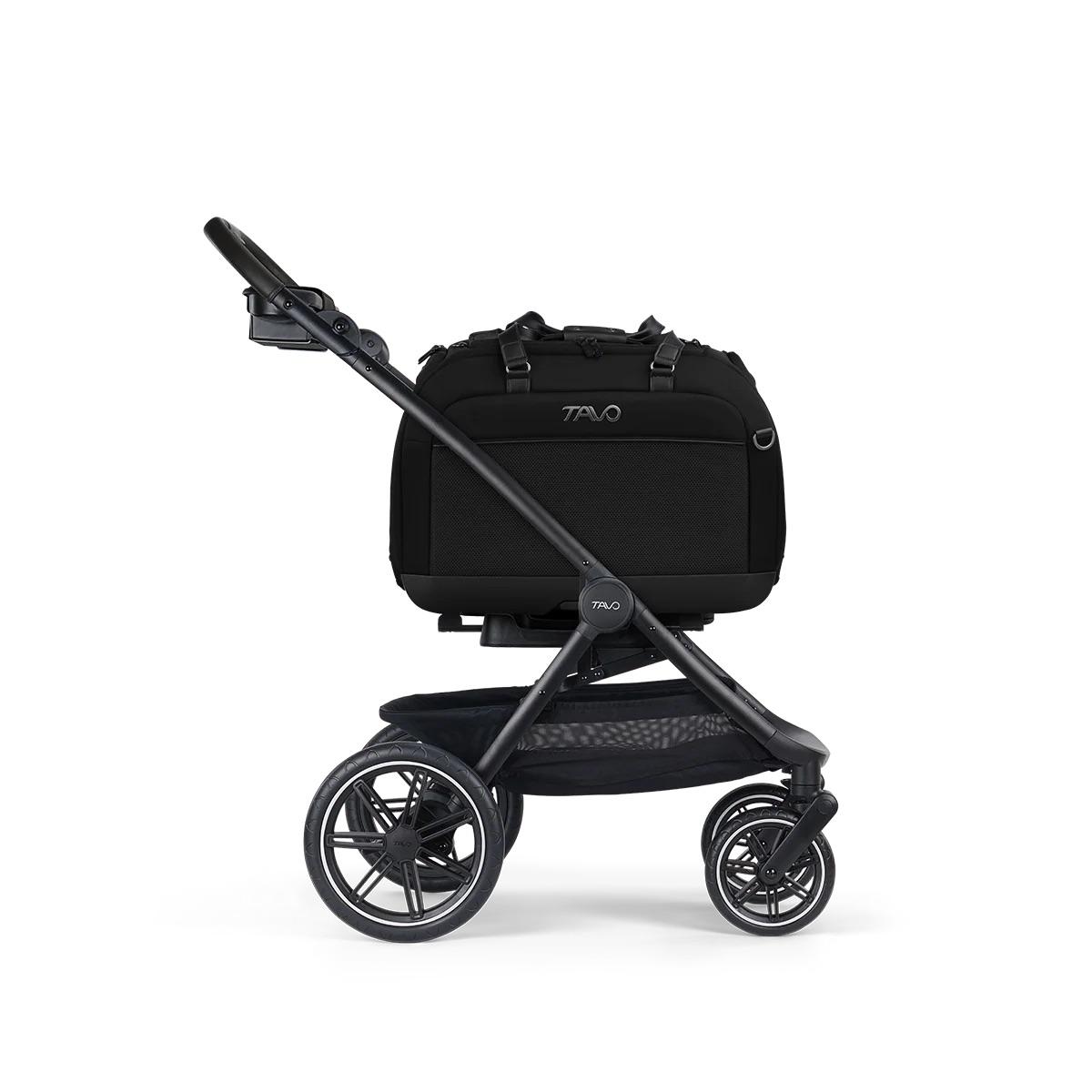 Tavo Pets Hendrick Pet Car Seat + Hendrick Adapter + Roscoe Trek Travel System Bundle - Onyx