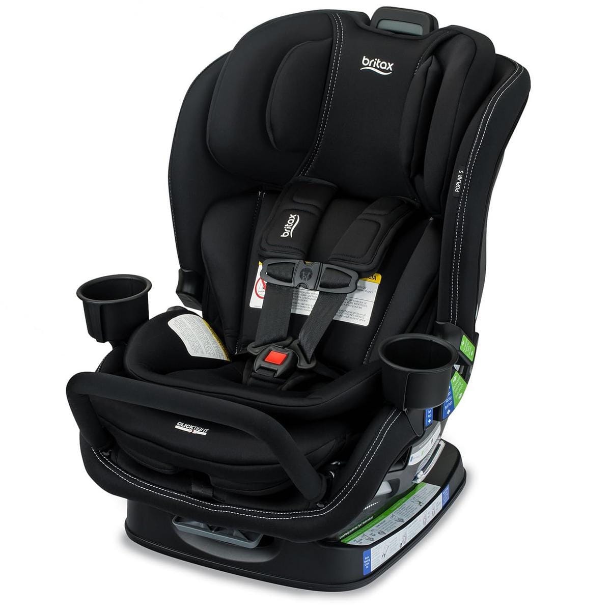 Britax OPEN BOX Poplar S ClickTight Convertible Car Seat, Slim 17-Inch Design - Onyx - E1D233S-OB
