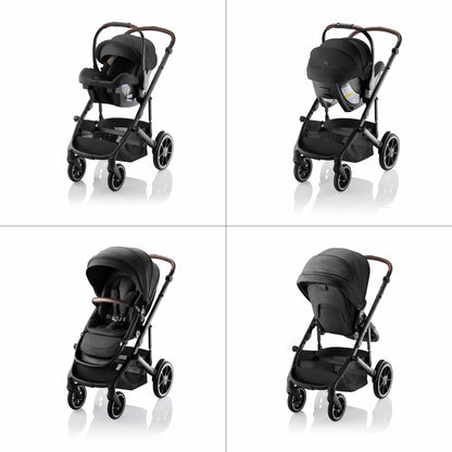 Romer Juni + Tura Travel System With Versa Base - Peppercorn - TD561S