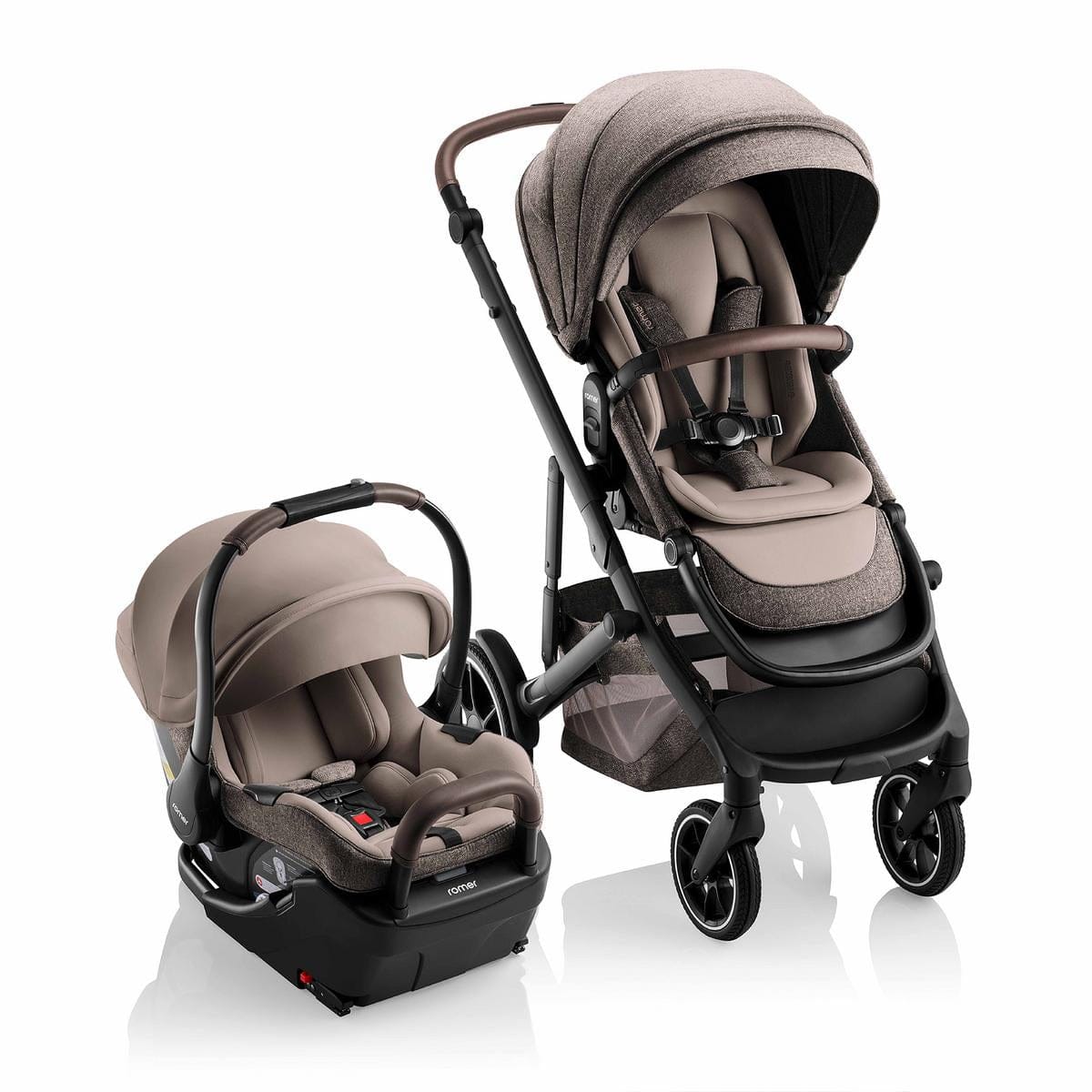 Romer Juni + Tura Travel System With Versa Base - Truffle - TD561T