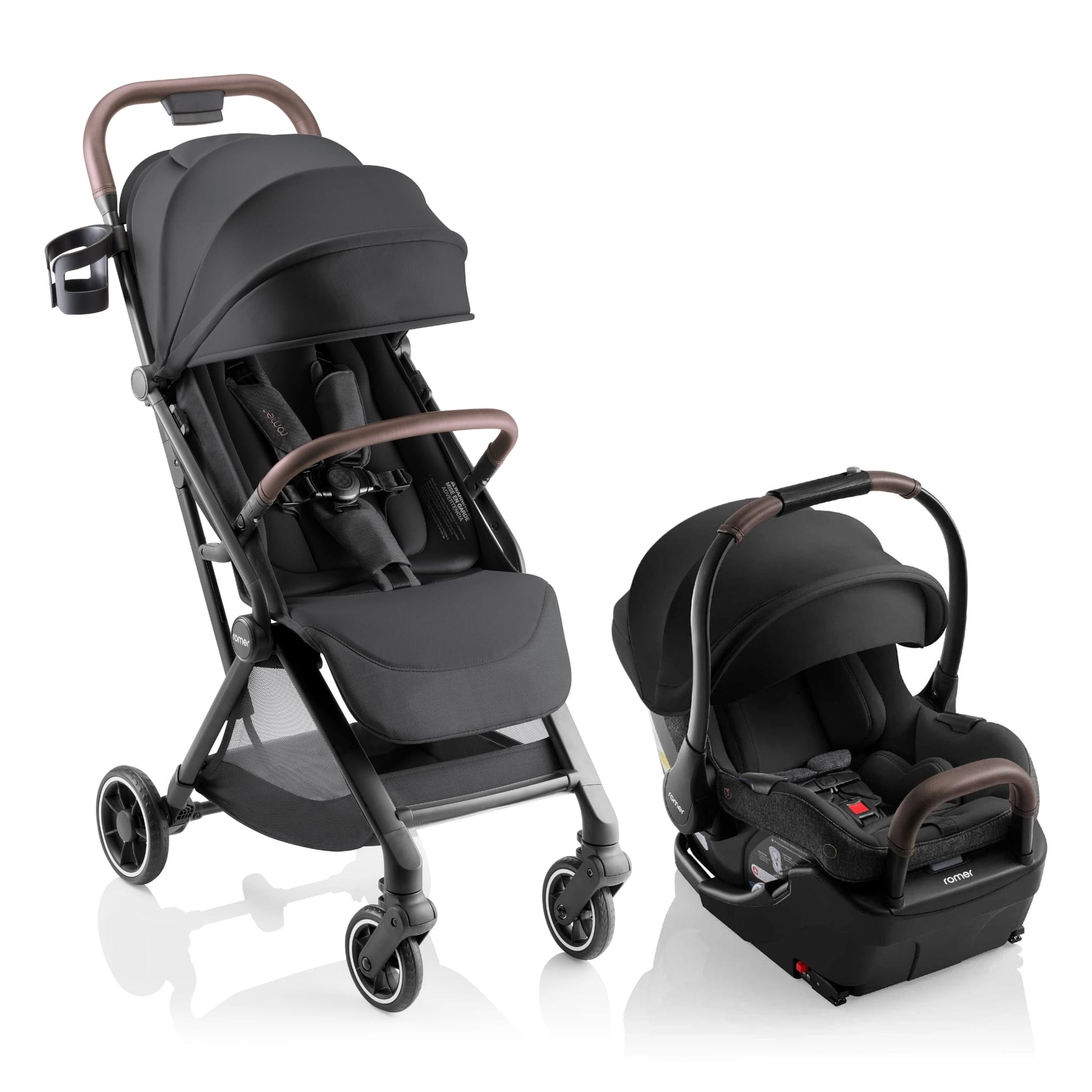 travel system lightweight stroller Romer Lani Ultra-Lightweight Compact Stroller + Juni Travel System Bundle
