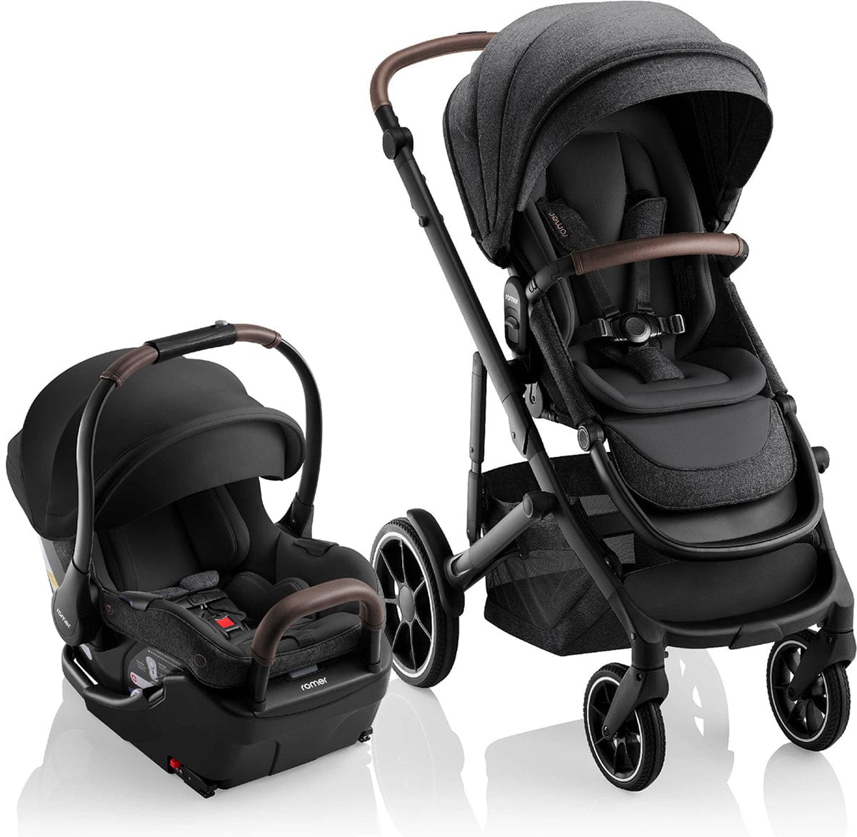 Romer Tura + Juni Travel System Bundle - Peppercorn - U020207-E1D151S
