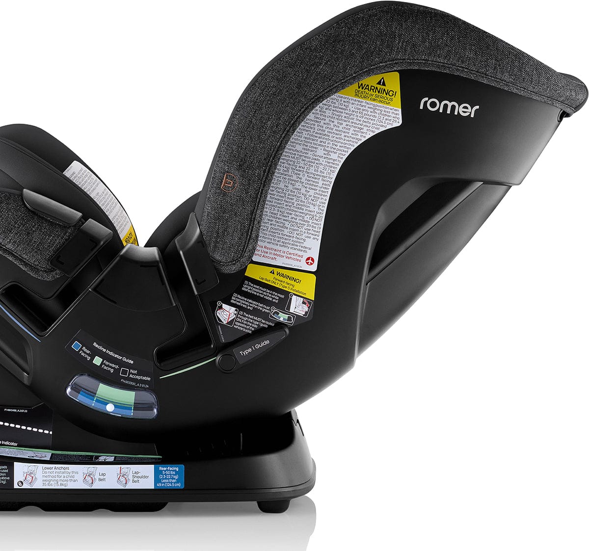 Romer Veni Convertible Car Seat - Peppercorn - E1D171S