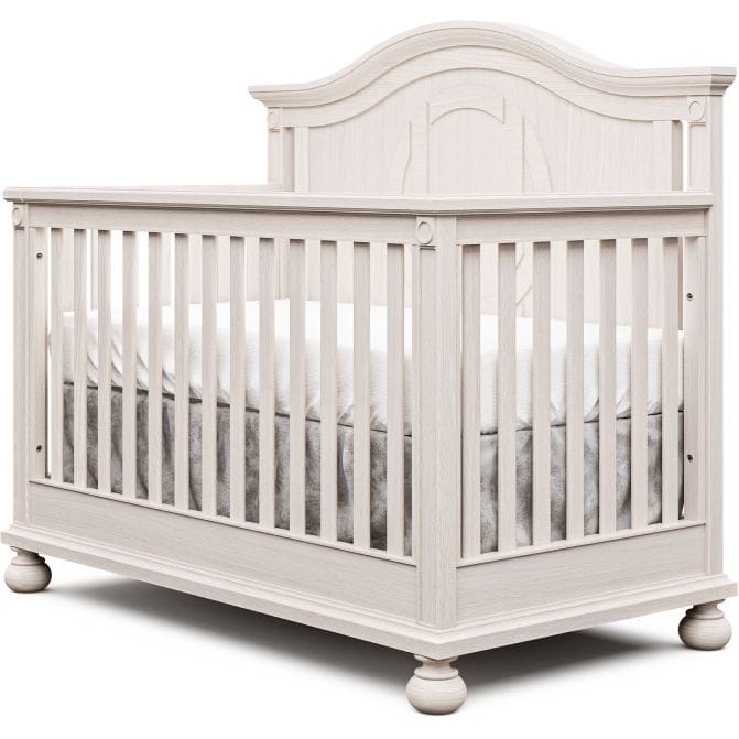 Romina Furniture Dakota Convertible Crib (Solid Back) - 17501-WW