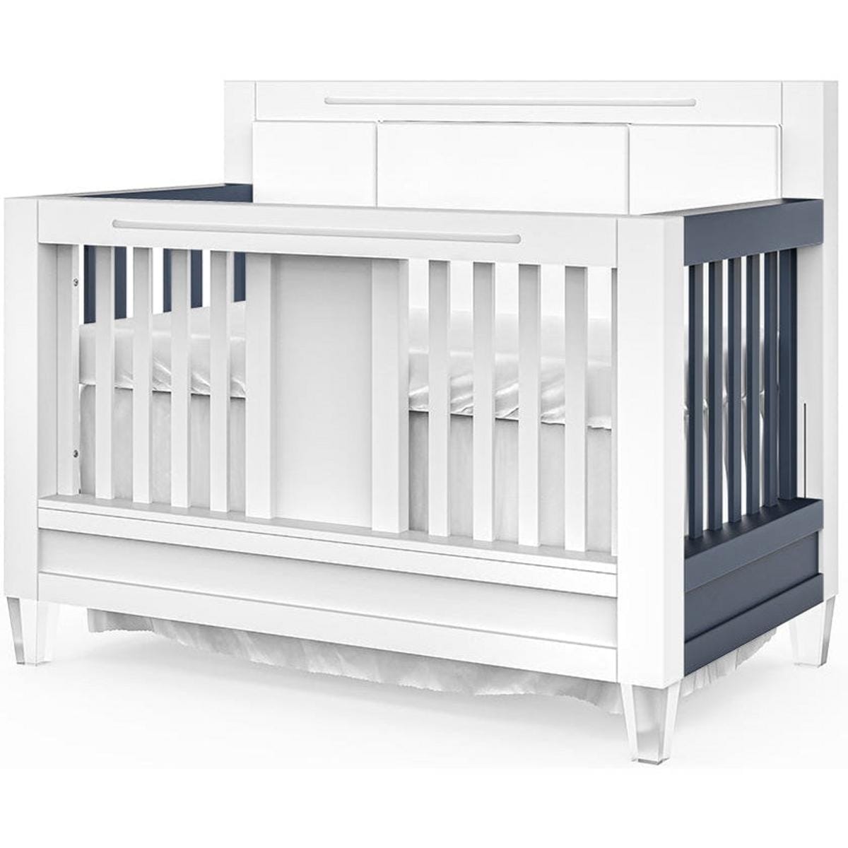 Romina Furniture Millenario Convertible Crib (Tufted) -