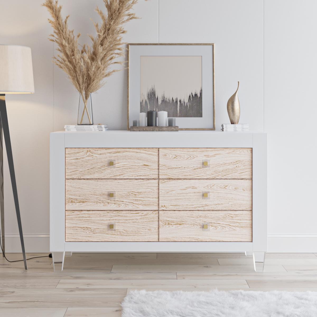 Romina Furniture Millenario Double Dresser -