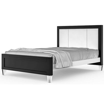 Romina Furniture Millenario Full-Size Bed (Tufted) - 16537-SB-SW-BL