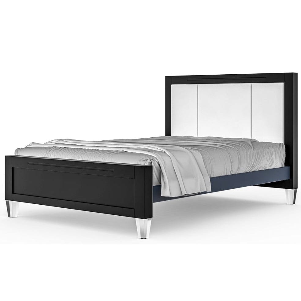 Romina Furniture Millenario Full-Size Bed (Tufted) - 16537-SB-N-BL