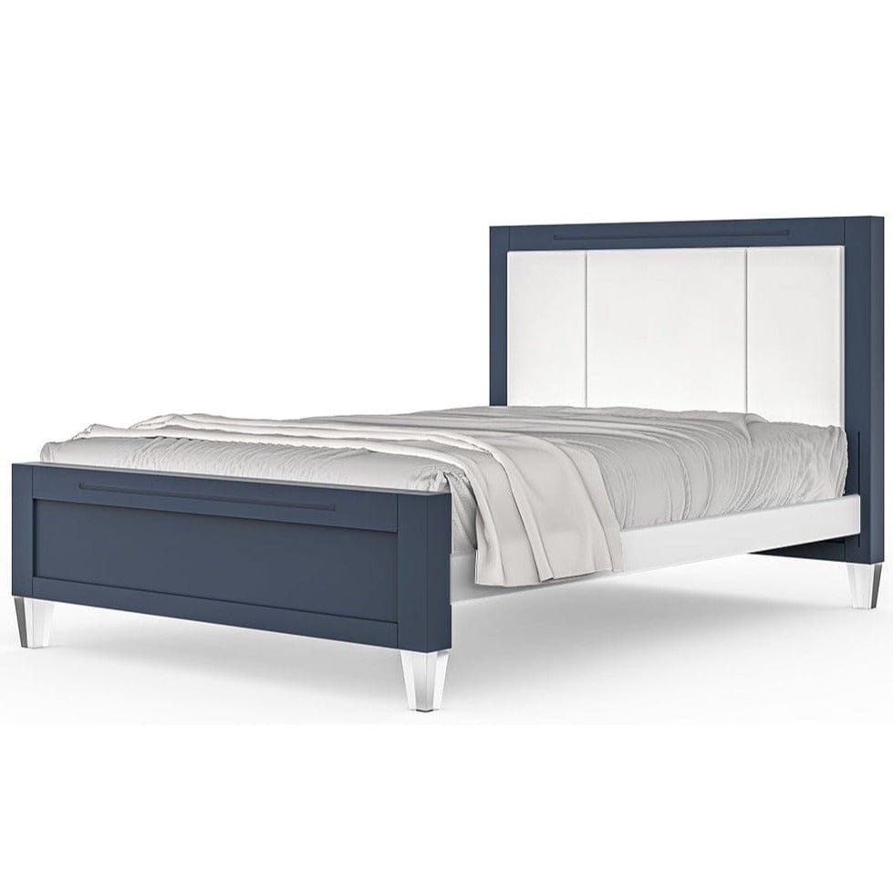 Romina Furniture Millenario Full-Size Bed (Tufted) - 16537-N-SW-BL