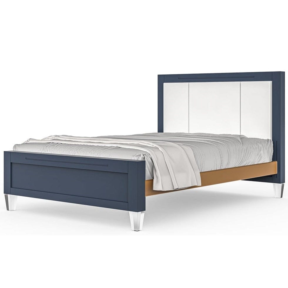 Romina Furniture Millenario Full-Size Bed (Tufted) - 16537-N-MG-BL