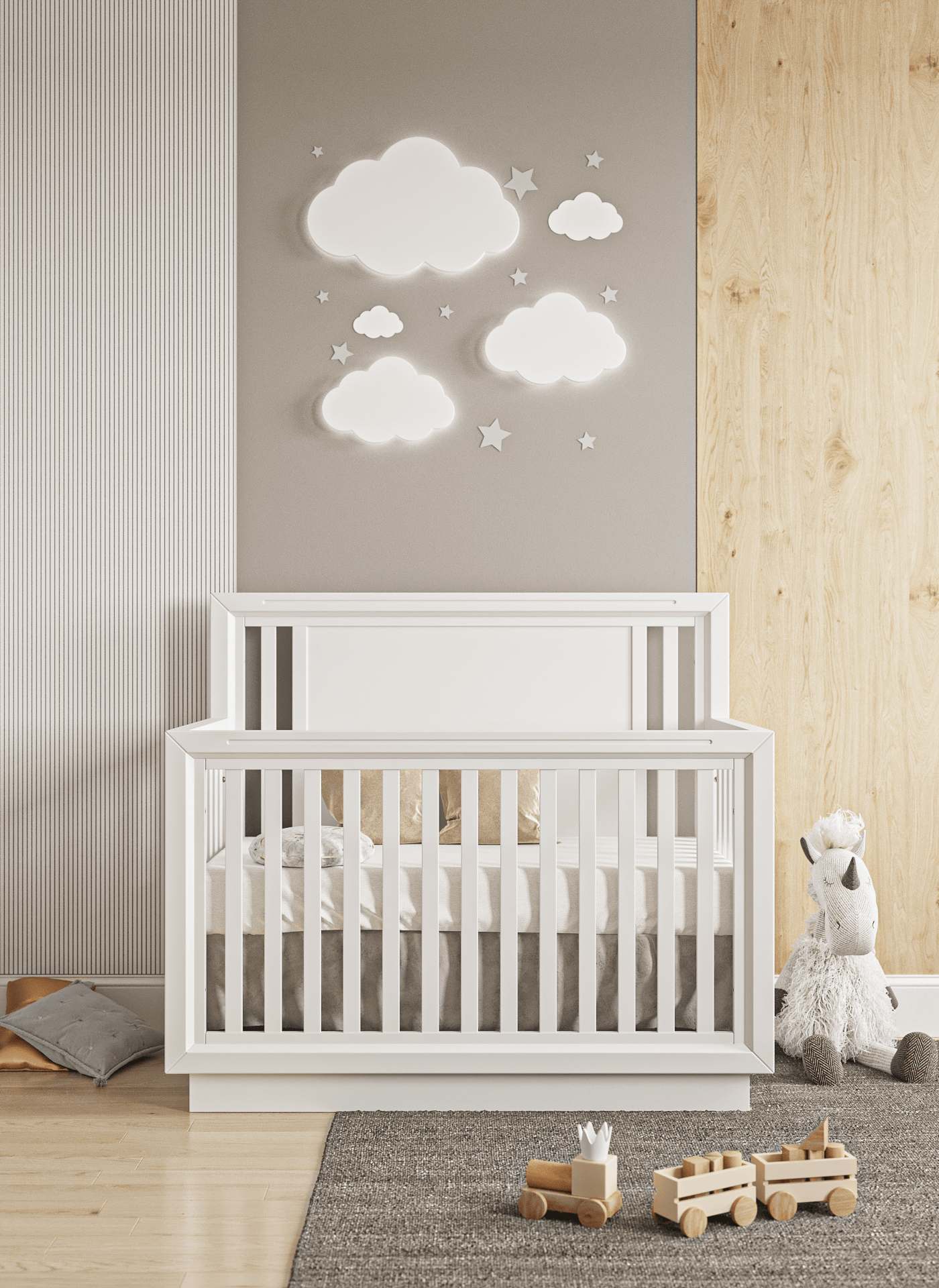 Romina Furniture Quadro Convertible Crib -
