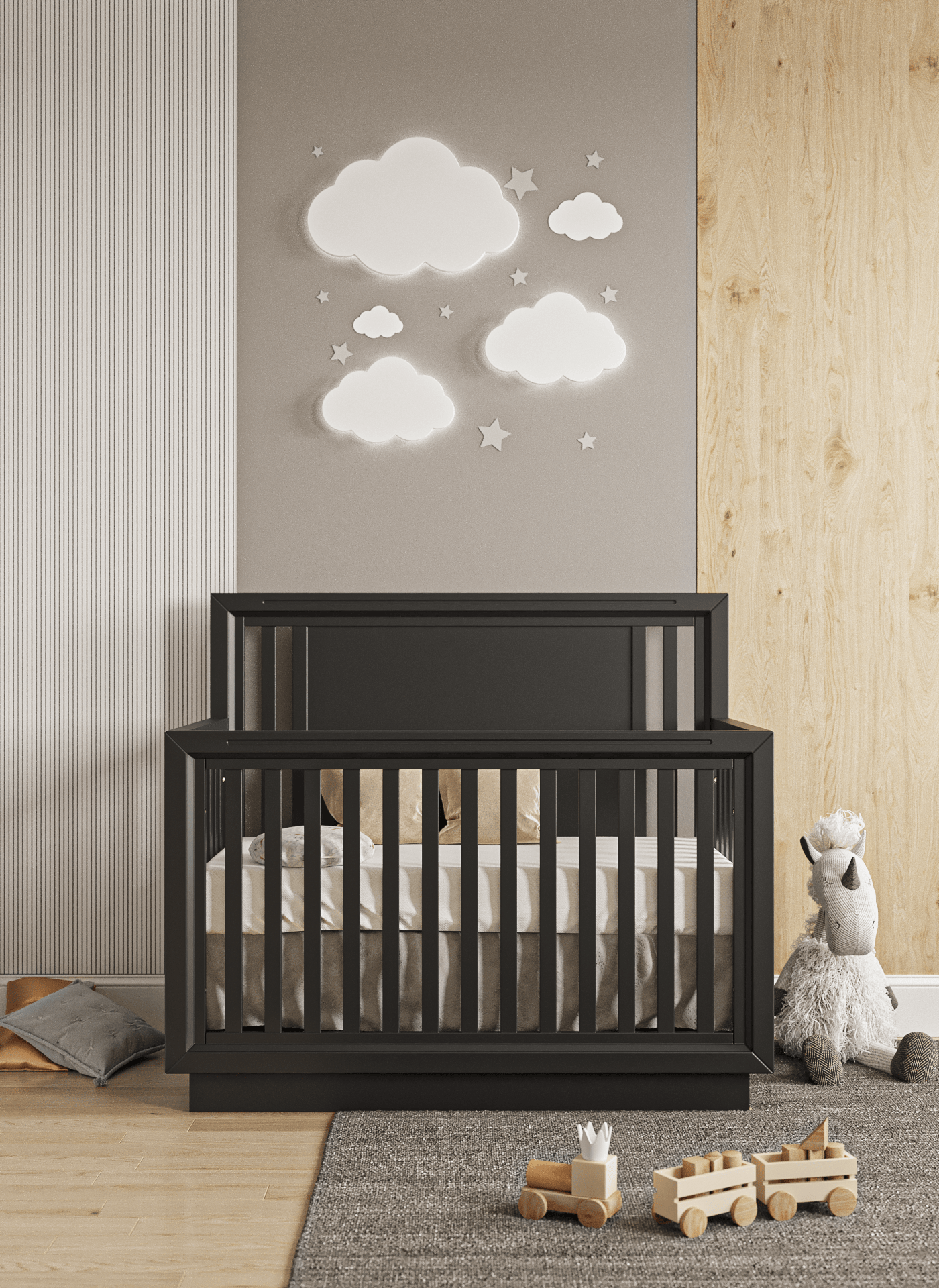 Romina Furniture Quadro Convertible Crib -