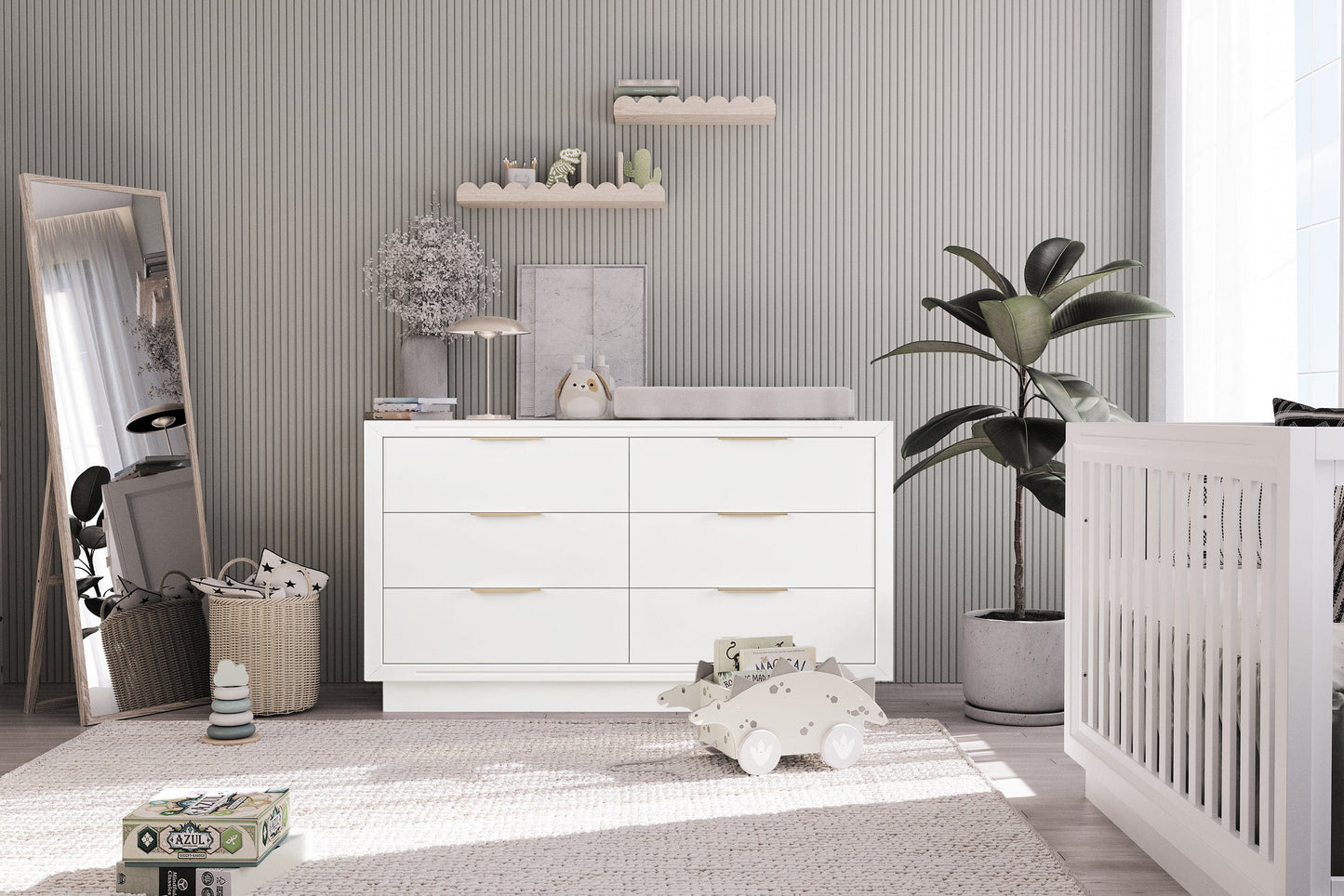 Romina Furniture Quadro Double Dresser -