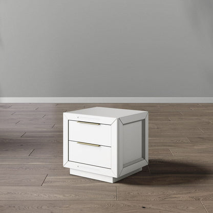 Romina Furniture Quadro Nightstand -