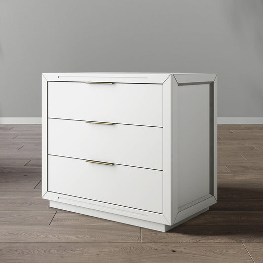 Romina Furniture Quadro Single Dresser - 18003-SWHT