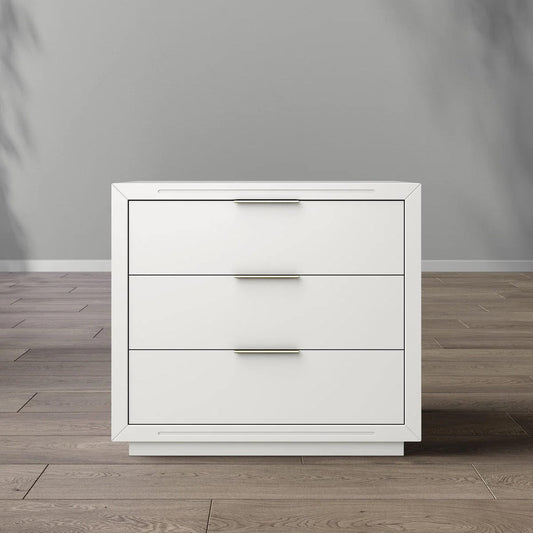 Romina Furniture Quadro Single Dresser - 18003-SWHT