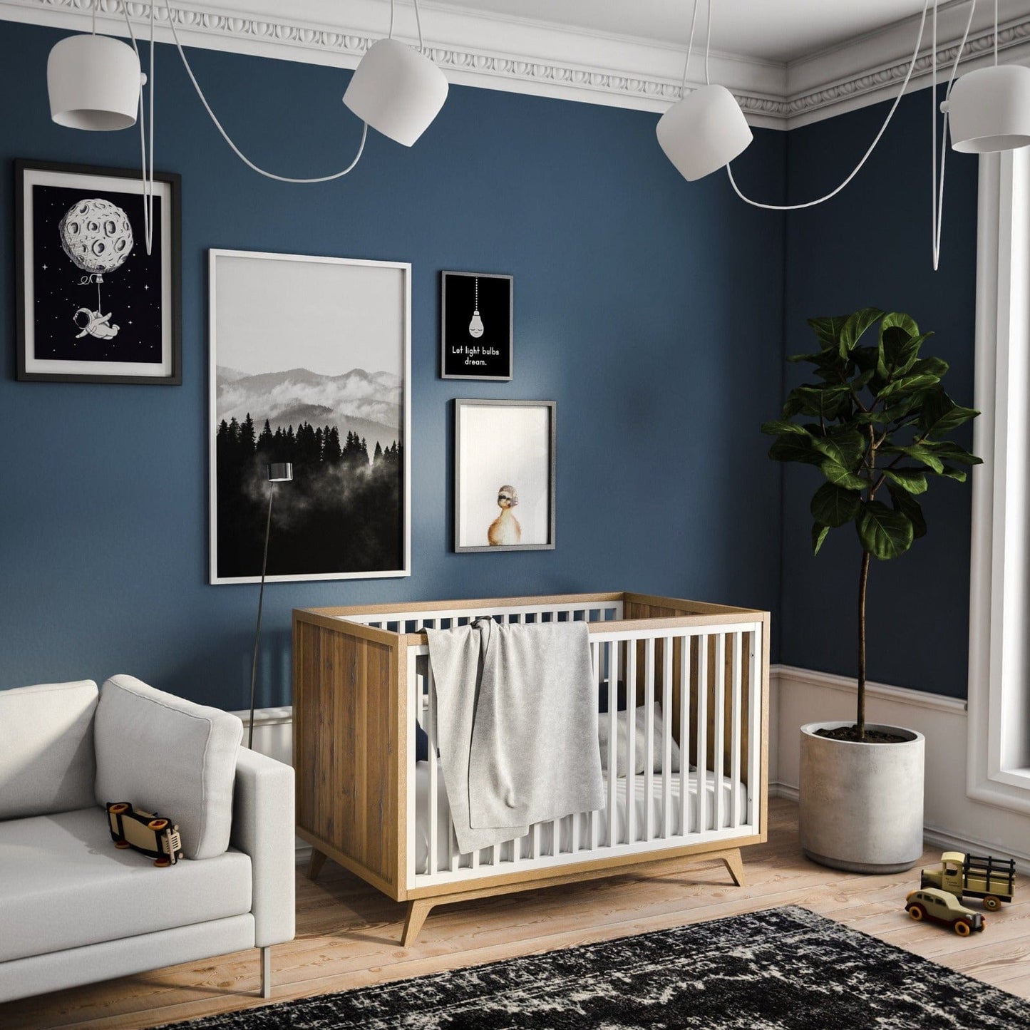 Romina Furniture Uptown Classic Crib -