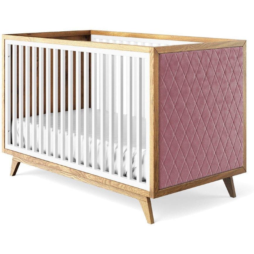 Romina Furniture Uptown Classic Crib (Tufted Sides) - 15517-SW-PV