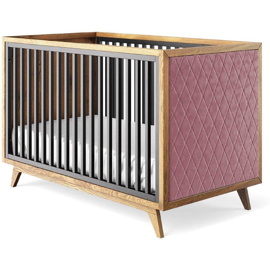 Romina Furniture Uptown Classic Crib (Tufted Sides) - 15517-OG-PV