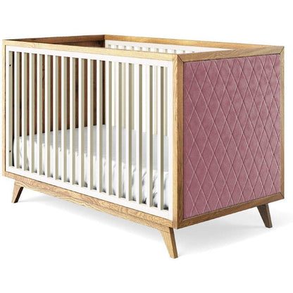 Romina Furniture Uptown Classic Crib (Tufted Sides) - 15517-BS-PV