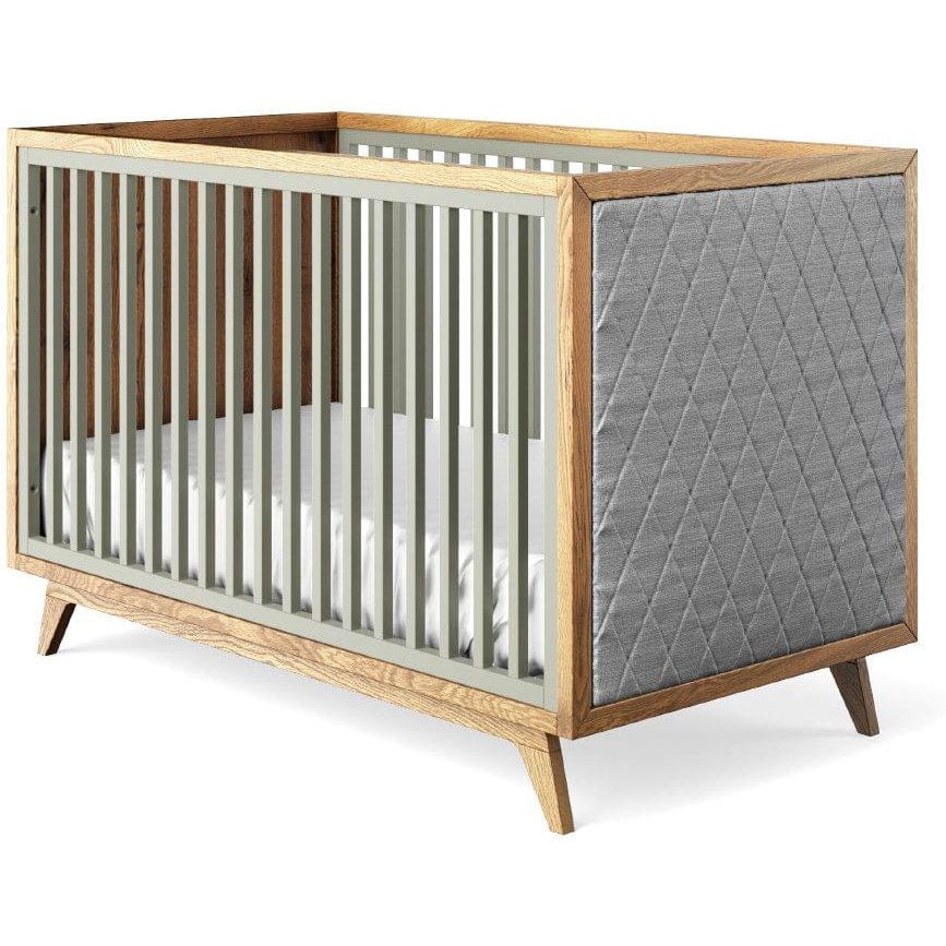 Romina Furniture Uptown Classic Crib (Tufted Sides) - 15517-VG-GL