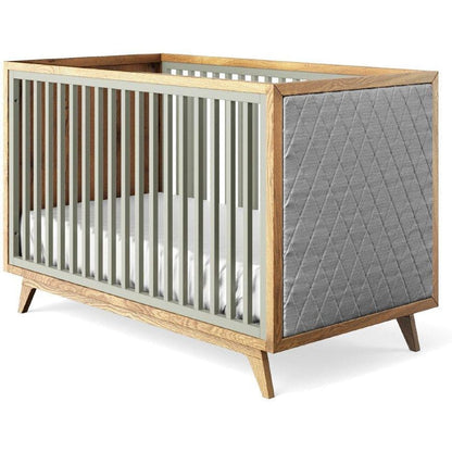Romina Furniture Uptown Classic Crib (Tufted Sides) - 15517-VG-GL