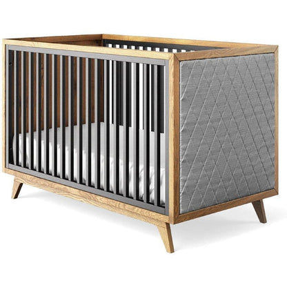Romina Furniture Uptown Classic Crib (Tufted Sides) - 15517-OG-GL