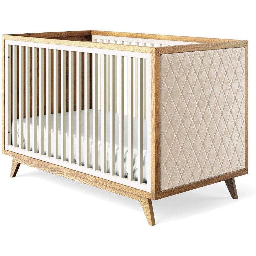 Romina Furniture Uptown Classic Crib (Tufted Sides) - 15517-BS-BV