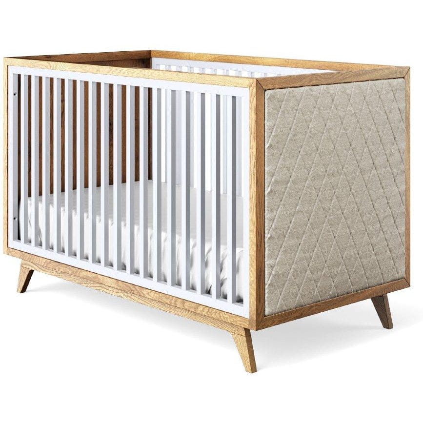 Romina Furniture Uptown Classic Crib (Tufted Sides) - 15517-DO-BL