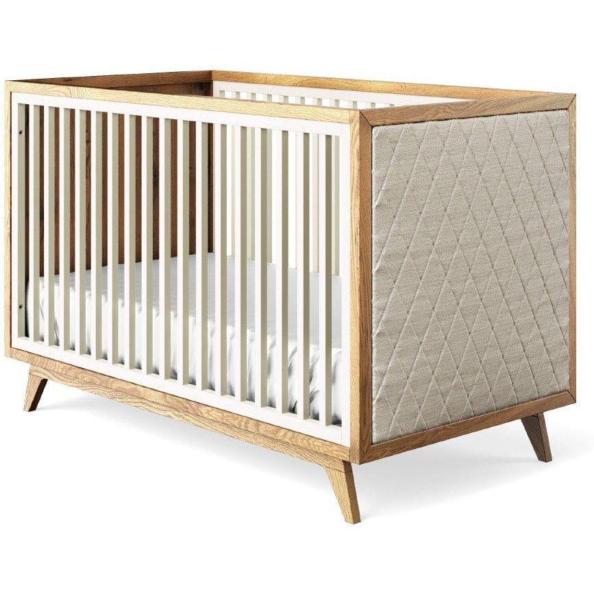 Romina Furniture Uptown Classic Crib (Tufted Sides) - 15517-BS-BL