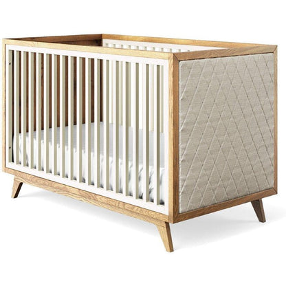 Romina Furniture Uptown Classic Crib (Tufted Sides) - 15517-BS-BL