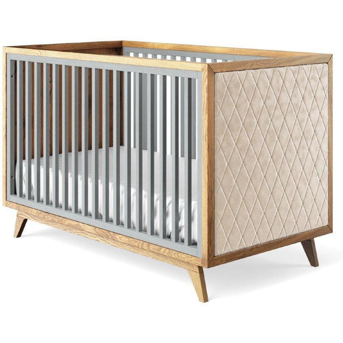 Romina Furniture Uptown Classic Crib (Tufted Sides) -