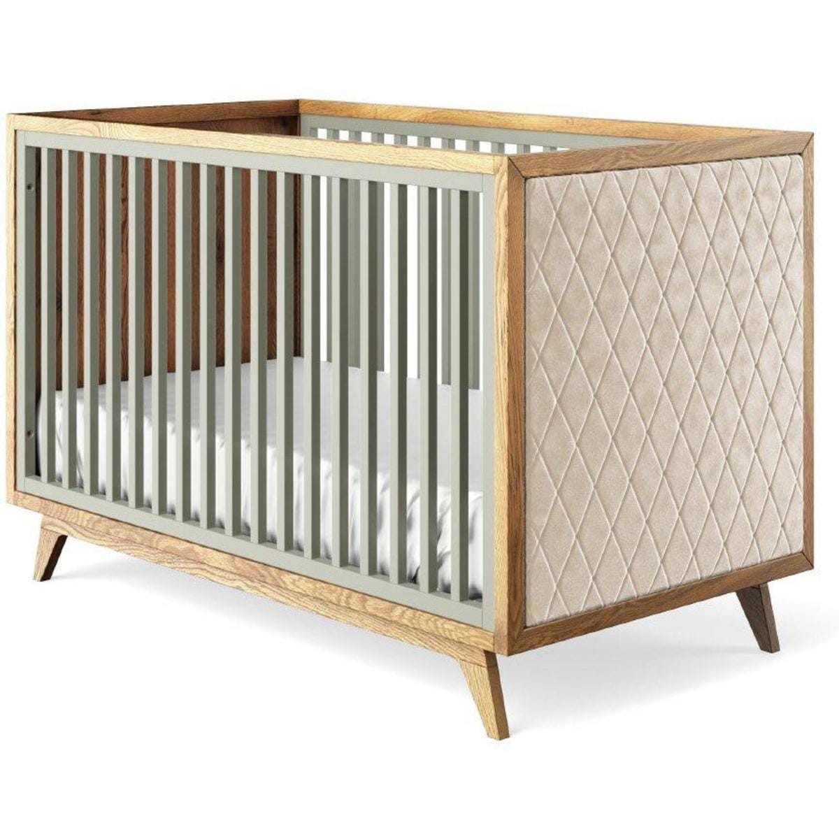 Romina Furniture Uptown Classic Crib (Tufted Sides) -