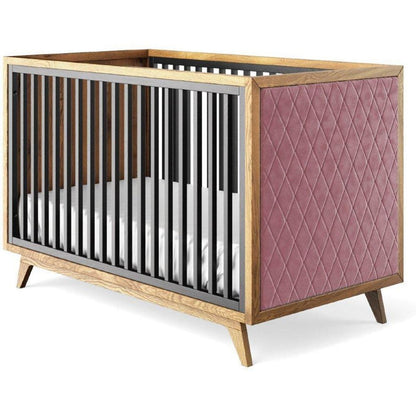 Romina Furniture Uptown Classic Crib (Tufted Sides) -