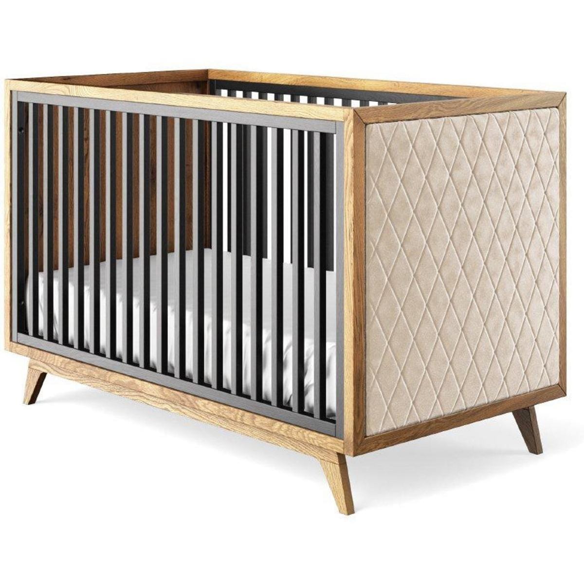 Romina Furniture Uptown Classic Crib (Tufted Sides) -