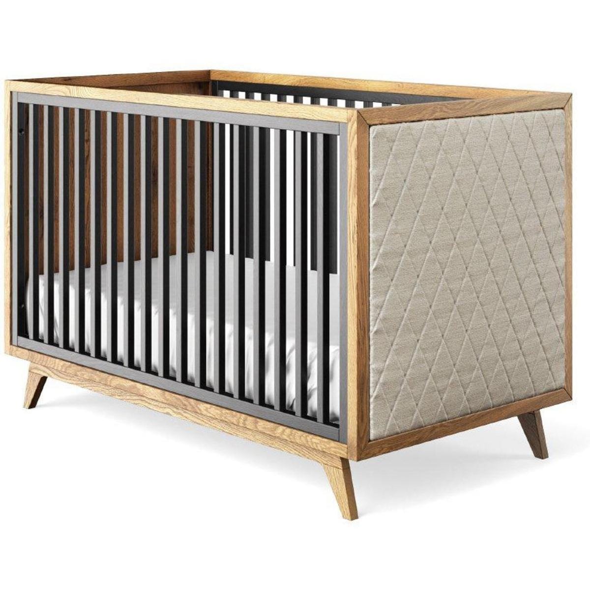 Romina Furniture Uptown Classic Crib (Tufted Sides) -